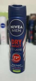 اسپری ضد تعریق مردانه درای ایمپکت 72 ساعته Dry Impact نیوا