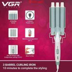 فر کننده و حالت دهنده مو وی جی ار VGR مدل V-595 - تصویر 3