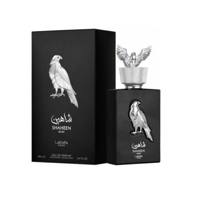 عطر ادکلن شاهین سیلور لطافه Shaheen silver lattafa حجم 100 میل