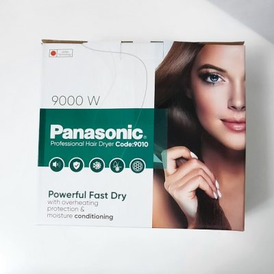 سشوار پاناسونیک panasonic مشکی 9000وات کد 9010