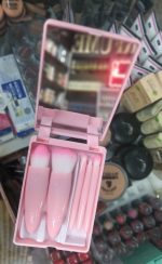 پک براش آرایشی 5 عددی دارای آینه 4 رنگ - تصویر 2