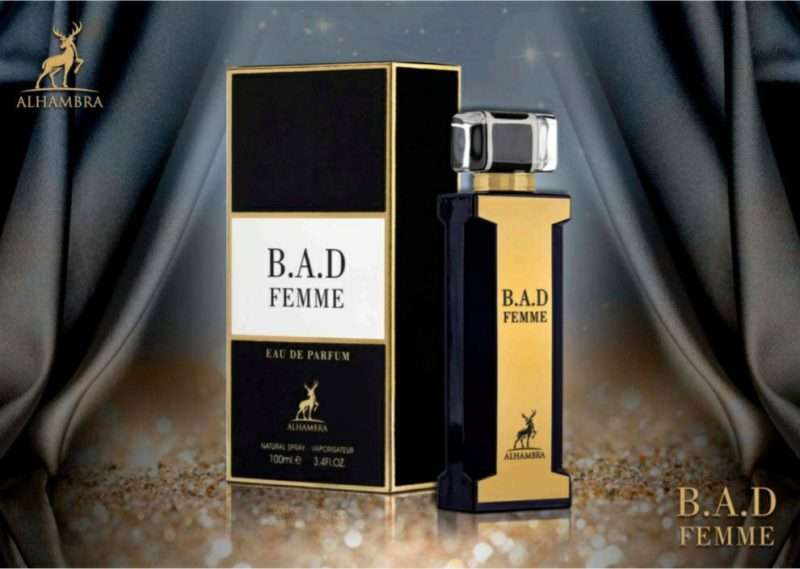 ادو پرفیوم زنانه الحمبرا مدل بد فم ALHAMBRA B.A.D Femme