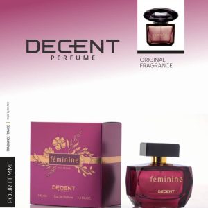 ادکلن زنانه دیسنت مدل Feminine حجم 100 میل رایحه ورساچ کریستال نویر