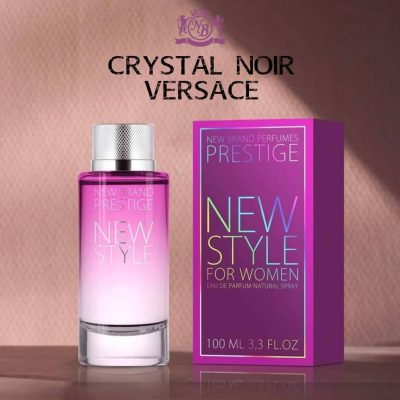 ادکلن زنانه New Brand مدل NEW STYLE حجم 100 میل رایحه ورساچ کریستال نویر