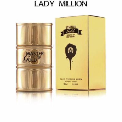 ادکلن مستر اف گلد نیو برند NEW BRAND MASTER OF GOLD حجم 100 میل رایحه لیدی میلیون