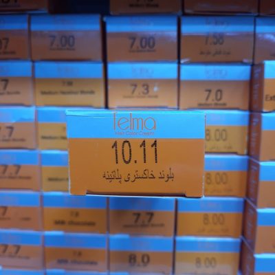 رنگ مو تلما مدل Low Ammonia شماره 10.11 حجم 100 میلی لیتر رنگ بلوند خاکستری پلاتینه