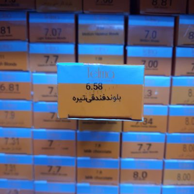 رنگ مو تلما مدل Low Ammonia شماره 6.58 حجم 100 میلی لیتر رنگ بلوند فندقی تیره