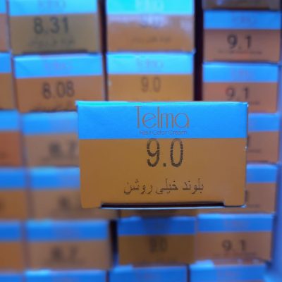 رنگ مو تلما مدل Low Ammonia شماره 9.0 حجم 100 میلی لیتر رنگ بلوند خیلی روشن