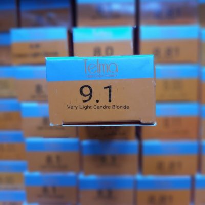 رنگ مو تلما مدل Low Ammonia شماره 9.1 حجم 100 میلی لیتر رنگ بلوند خیلی روشن