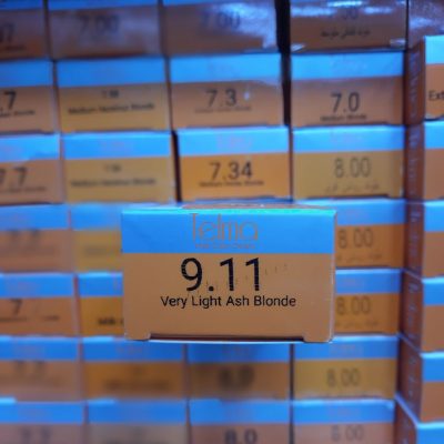 رنگ مو تلما مدل Low Ammonia شماره 9.11 حجم 100 میلی لیتر رنگ بلوند دودی خیلی روشن