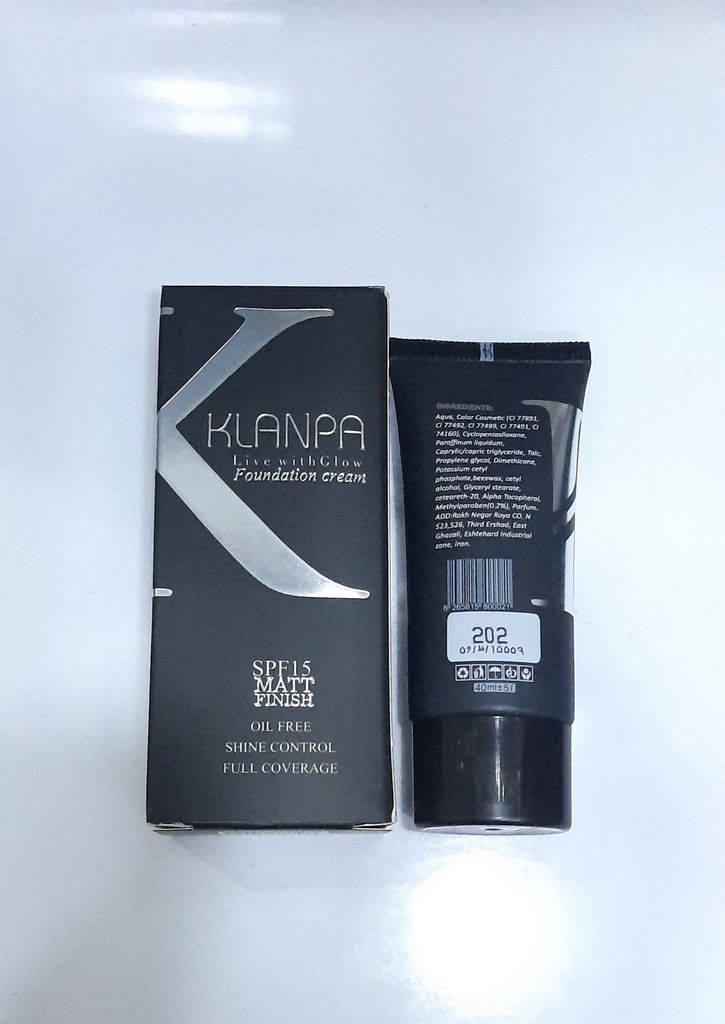 کرم پودر کلانپا KLANPA شماره 202 SPF 15 MATT FINISH کرم پودر کلانپا KLANPA شماره 202 SPF 15 MATT FINISH
