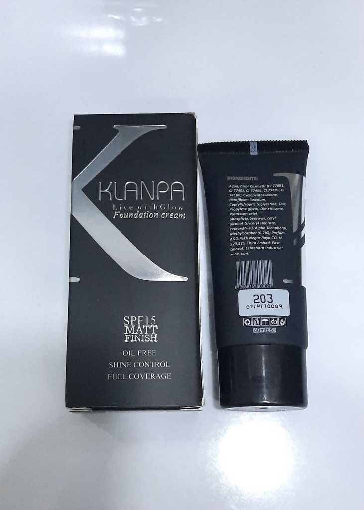 کرم پودر کلانپا KLANPA شماره 203 SPF 15 MATT FINISH کرم پودر کلانپا KLANPA شماره 203 SPF 15 MATT FINISH