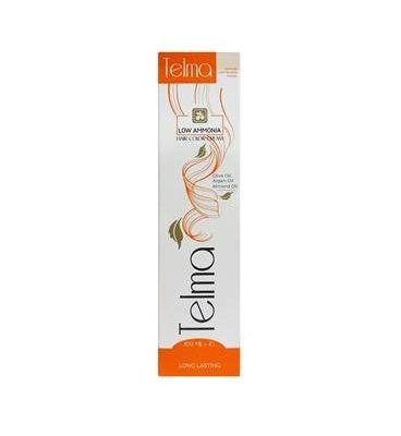 رنگ مو تلما مدل Low Ammonia شماره 1.1 حجم 100 میلی لیتر رنگ مشکی پر کلاغی