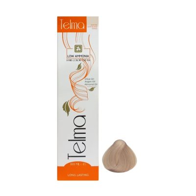رنگ مو تلما مدل Low Ammonia شماره 10.0 حجم 100 میلی لیتر رنگ بلوند پلاتینه