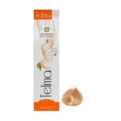 رنگ مو تلما مدل Low Ammonia شماره 10.04 حجم 100 میلی لیتر رنگ تافی رویال