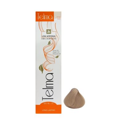رنگ مو تلما مدل Low Ammonia شماره 8.0 حجم 100 میلی لیتر رنگ بلوند روشن