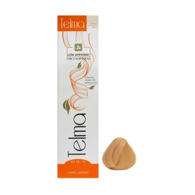 رنگ مو تلما مدل Low Ammonia شماره 8.3 حجم 100 میلی لیتر رنگ بلوند طلایی روشن
