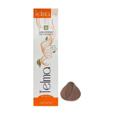 رنگ مو تلما مدل Low Ammonia شماره 8.81 حجم 100 میلی لیتر رنگ شیر نسکافه ای