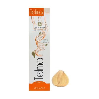رنگ مو تلما مدل Low Ammonia شماره 9.3 حجم 100 میلی لیتر رنگ بلوند طلایی پلاتینه