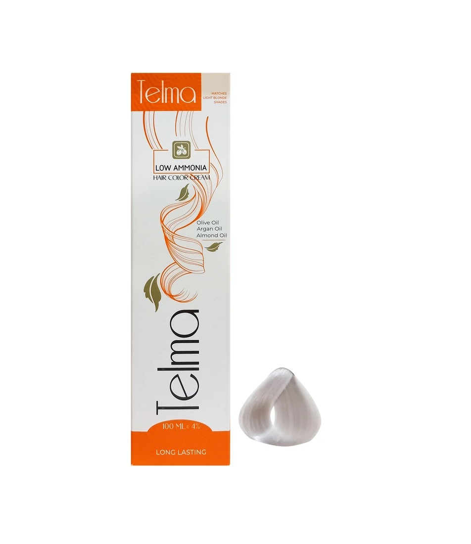 رنگ مو تلما مدل Low Ammonia شماره 90.000 حجم 100 میلی لیتر رنگ سوپر یخی رنگ مو تلما مدل Low Ammonia شماره 90.000 حجم 100 میلی لیتر رنگ سوپر یخی - تصویر 1