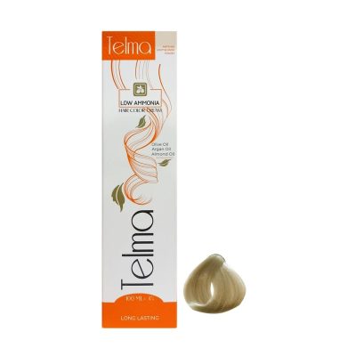 رنگ مو تلما مدل Low Ammonia شماره 99.11 حجم 100 میلی لیتر رنگ یخی کریستالی